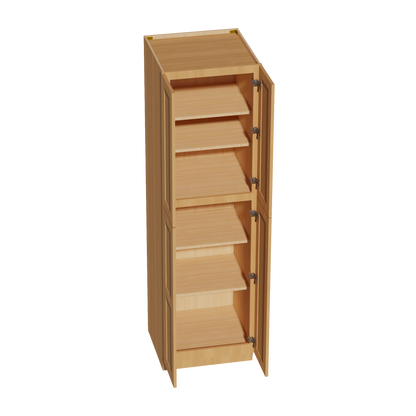 HT-TP2484: Timber Wood Shaker 24"W x 84"H x 24"D 5 Door & 5 Shelves Tall Shelf Pantry Cabinets