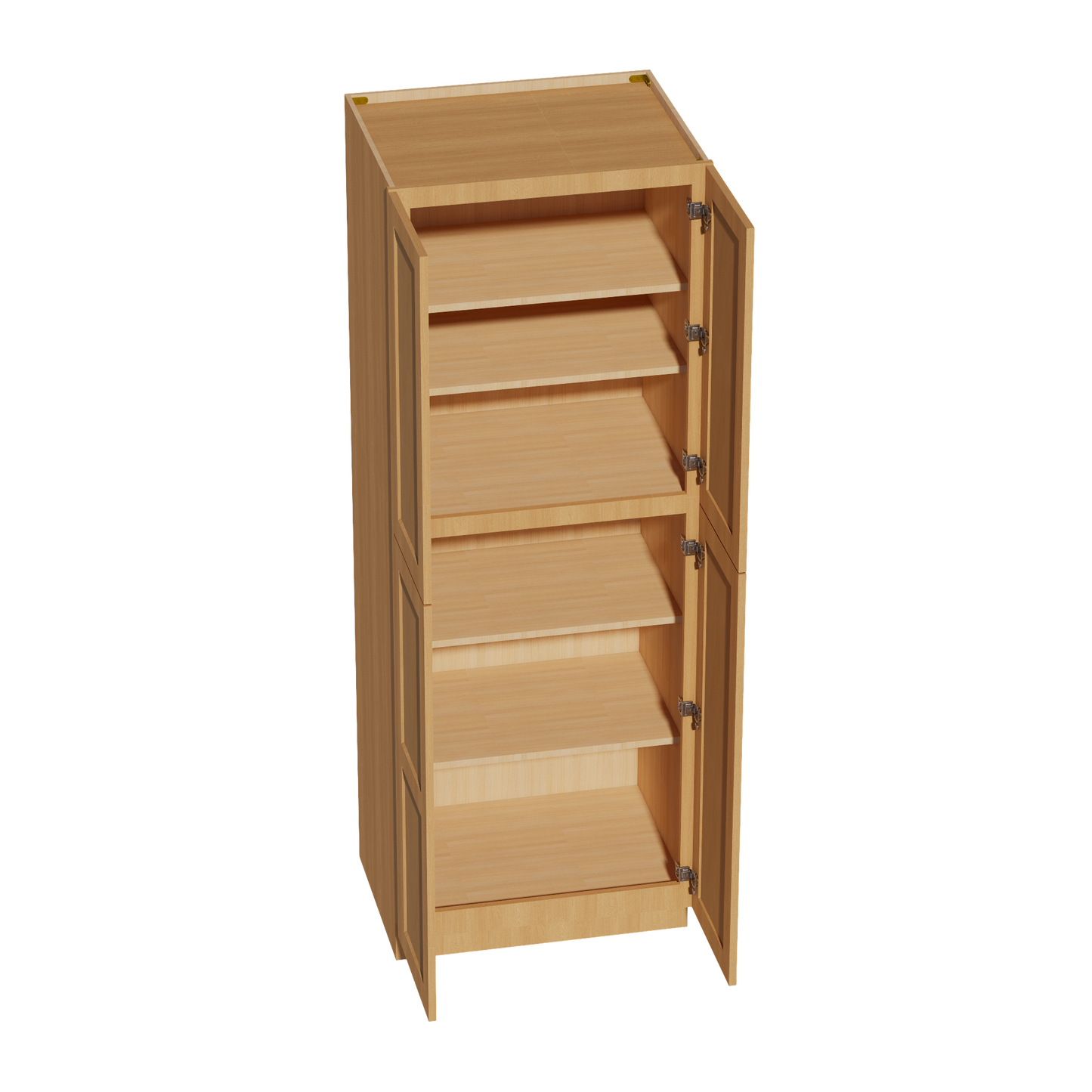 HT-TP3084: Timber Wood Shaker 30"W x 84"H x 24"D 4 Door & 5 Shelves Tall Shelf Pantry Cabinets