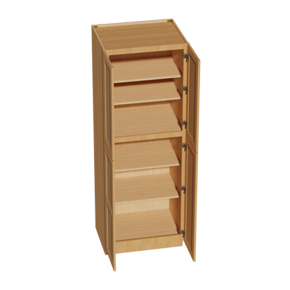 HT-TP3084: Timber Wood Shaker 30"W x 84"H x 24"D 4 Door & 5 Shelves Tall Shelf Pantry Cabinets