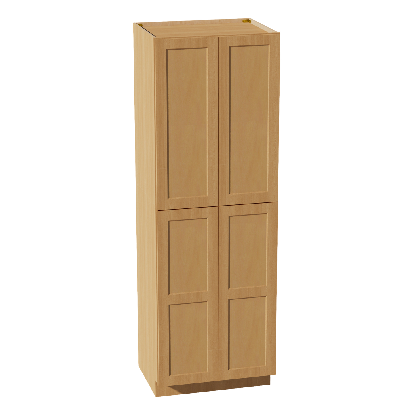 HT-TP3090: Timber Wood Shaker 30"W x 90"H x 24"D 4 Door & 5 Shelves Tall Shelf Pantry Cabinets