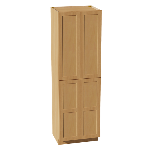 HT-TP3096: Timber Wood Shaker 30"W x 96"H x 24"D 2 Doors & 6 Shelves Tall Shelf Pantry Cabinets