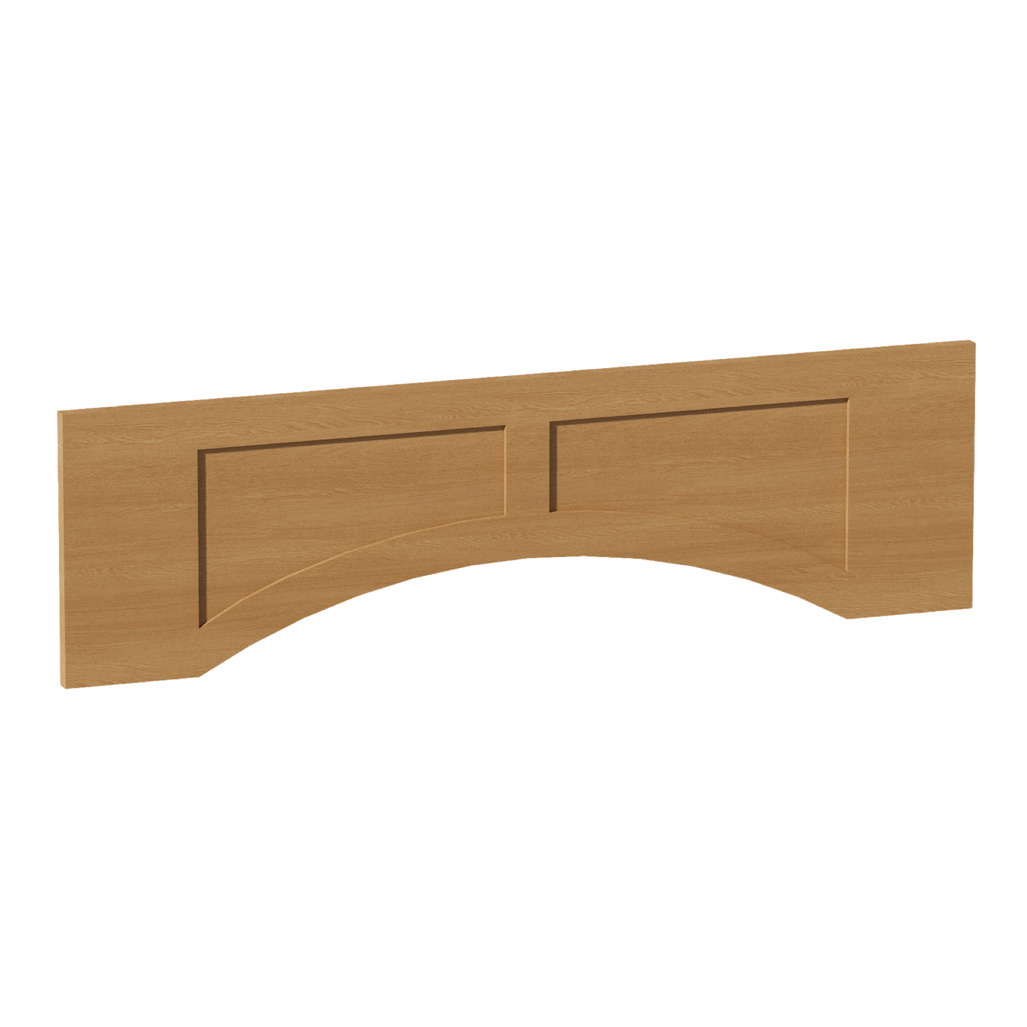 HT-VARP42: Timber Wood Shaker 42"W x 12"H x 3/4"D Arched Valance with Raised Panel