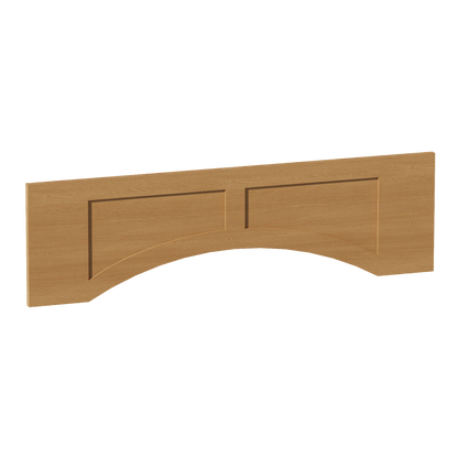 HT-VARP42: Timber Wood Shaker 42"W x 12"H x 3/4"D Arched Valance with Raised Panel