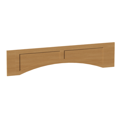 HT-VARP54: Timber Wood Shaker 54"W x 12"H x 3/4"D Arched Valance with Raised Panel