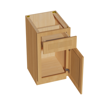 HT-VB1821: Timber Wood Shaker 18"W x 34-1/2"H x 21"D 1 Door & 1 Drawer Single Door Vanity Base Cabinets