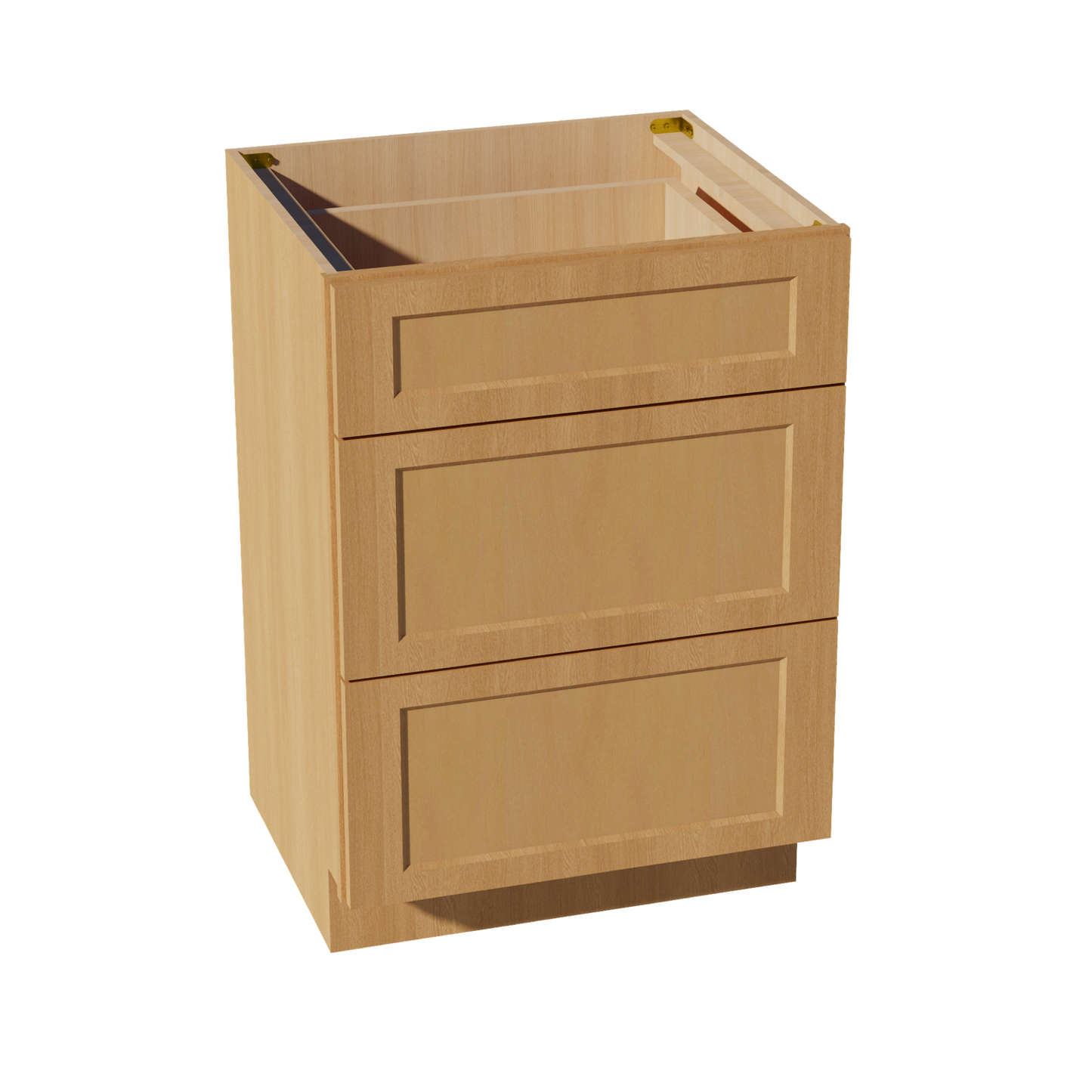 HT-VDB2421: Timber Wood Shaker 24"W x 34-1/2"H x 21"D  3 Drawers Vanity Base Cabinets