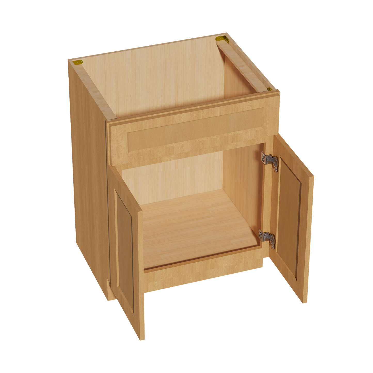 HT-VSB2721: Timber Wood Shaker 27"W x 34-1/2"H x 21"D 2 Doors & 1 False Drawer Vanity Sink Base Cabinets