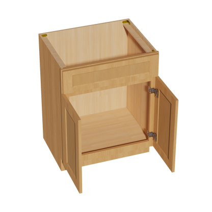 HT-VSB2721: Timber Wood Shaker 27"W x 34-1/2"H x 21"D 2 Doors & 1 False Drawer Vanity Sink Base Cabinets