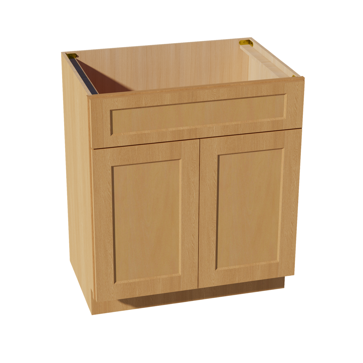 HT-VSB3021: Timber Wood Shaker 30"W x 34-1/2"H x 21"D 2 Doors & 1 False Drawer Vanity Sink Base Cabinets