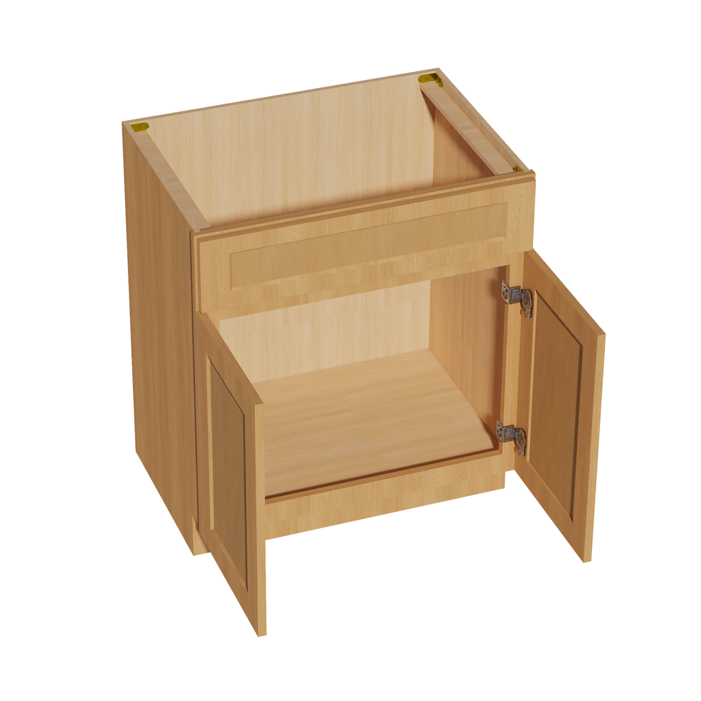 HT-VSB3021: Timber Wood Shaker 30"W x 34-1/2"H x 21"D 2 Doors & 1 False Drawer Vanity Sink Base Cabinets