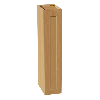 HT-W0942: Timber Wood Shaker 09"W x 42"H 1 Door & 3 Shelves Standard Wall Cabinet