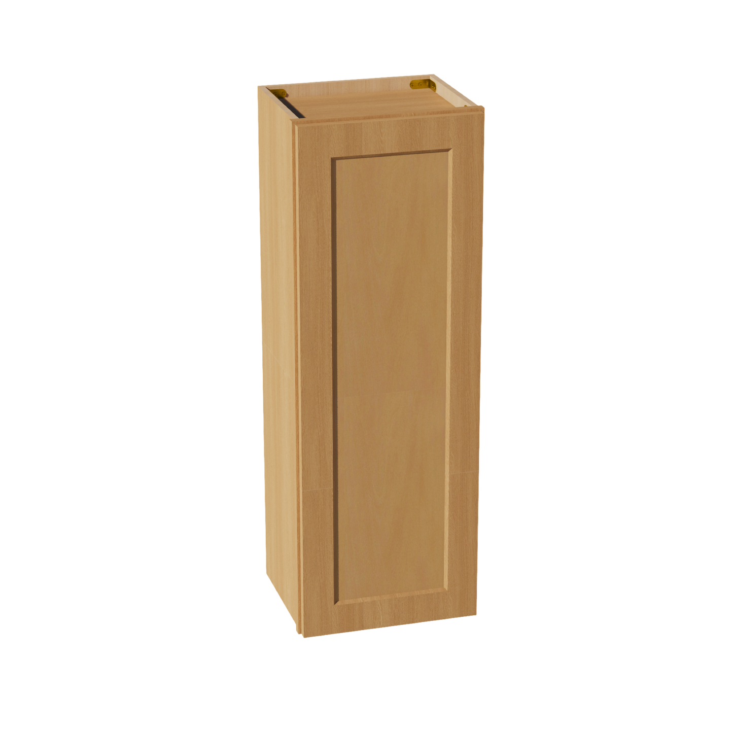 HT-W1542: Timber Wood Shaker 15"W x 42"H 1 Door & 3 Shelves Standard Wall Cabinet