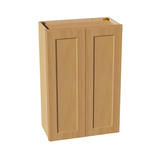 HT-W2436: Timber Wood Shaker 24"W x 36"H 2 Doors & 2 Shelves Standard Wall Cabinet