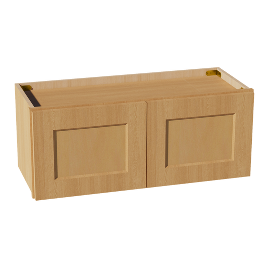 HT-W3012: Timber Wood Shaker 30"W x 12"H 2 Doors Standard Wall Bridge Cabinet