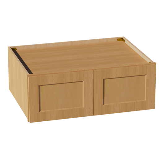 HT-W331224: Timber Wood Shaker 33"W x 12"H x 24"D 2 Doors Standard Bridge Wall Cabinet