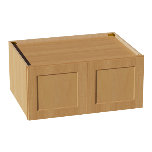 HT-W331524: Timber Wood Shaker 33"W x 15"H x 24"D 2 Doors Standard Bridge Wall Cabinet