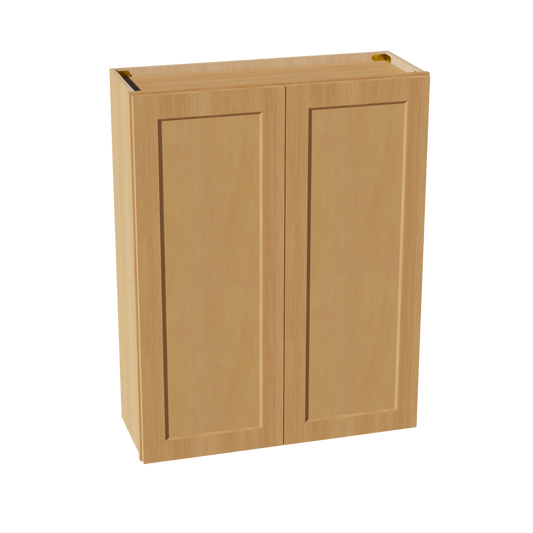 HT-W3342: Timber Wood Shaker 33"W x 42"H 2 Doors & 3 Shelves Standard Wall Cabinet