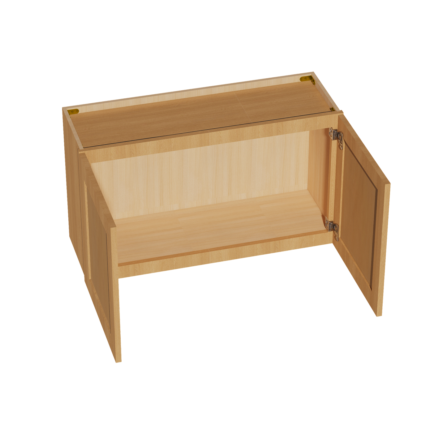HT-W3621: Timber Wood Shaker 36"W x 21"H 2 Doors Standard Wall Bridge Cabinet
