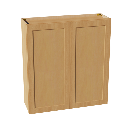 HT-W3942: Timber Wood Shaker 39"W x 42"H 2 Doors & 3 Shelves Standard Wall Cabinet