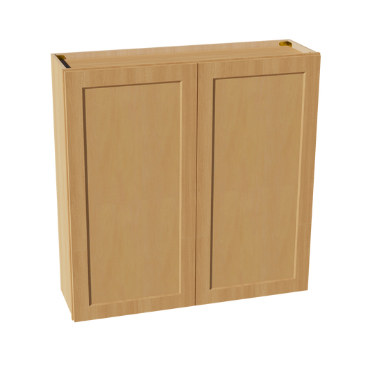 HT-W4242: Timber Wood Shaker 42"W x 42"H 2 Doors & 3 Shelves Standard Wall Cabinet