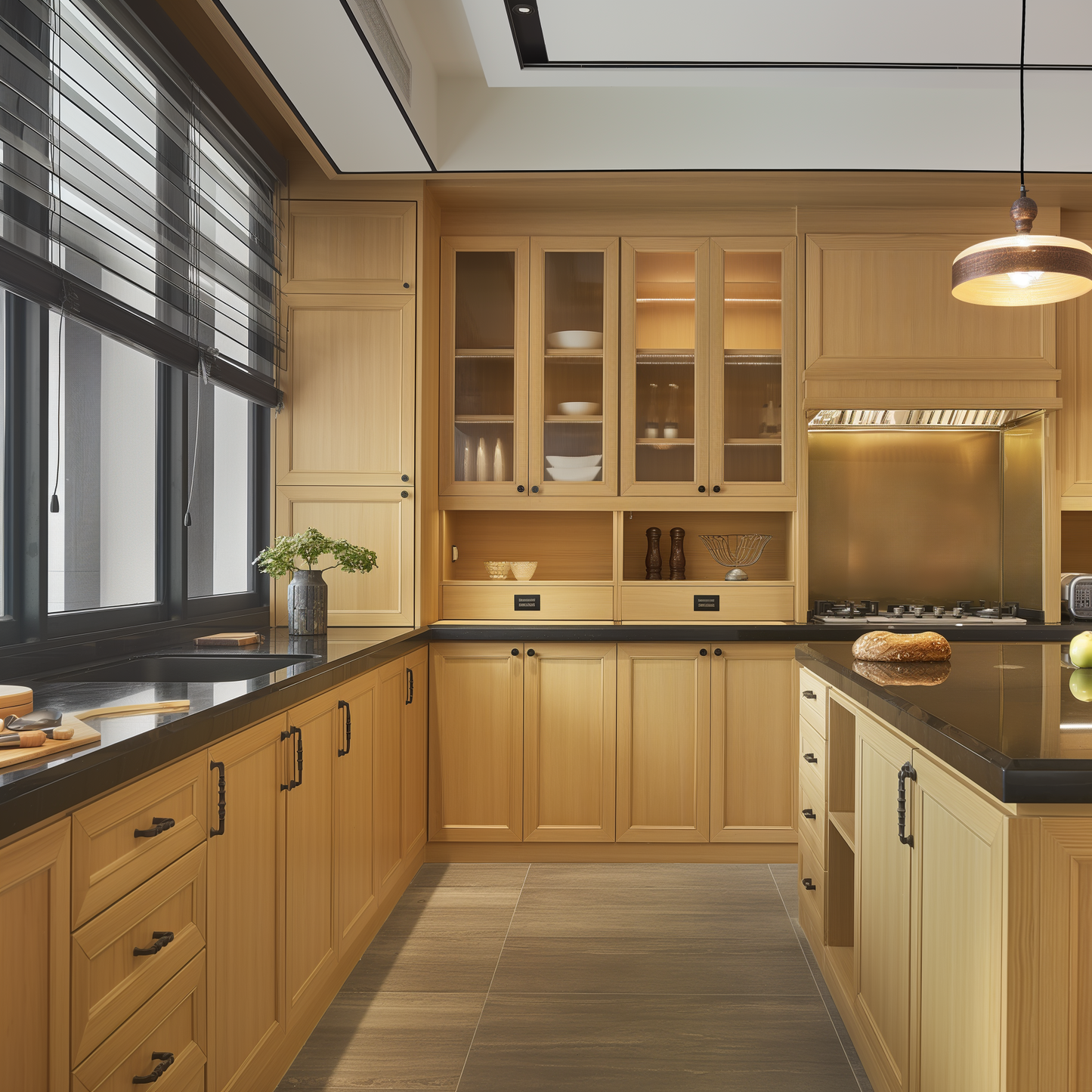 HT-W2430: Timber Wood Shaker 24"W x 30"H 2 Doors & 2 Shelves Standard Wall Cabinet