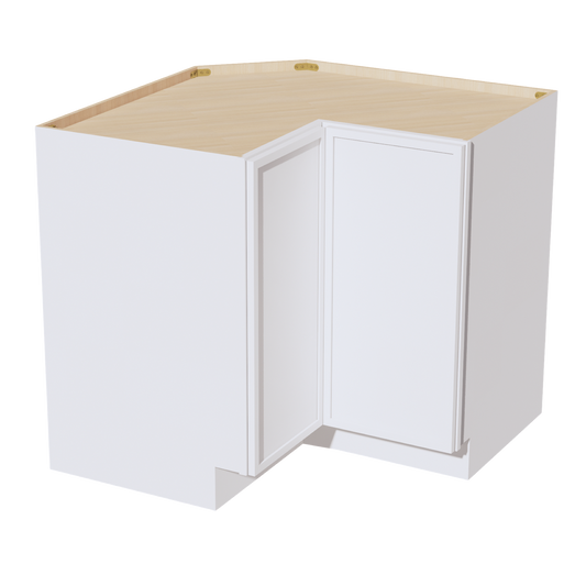 SF-LSB33: Frost White Slim Shaker 33" 2 Doors Lazy Susan Corner Base Cabinet