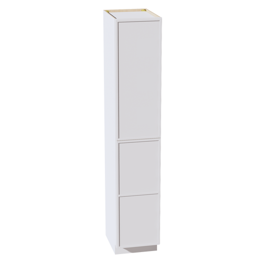 SF-TP1896: Frost White Slim Shaker 18"W x 96"H x 24"D 2 Doors & 6 Shelves Tall Shelf Pantry Cabinets