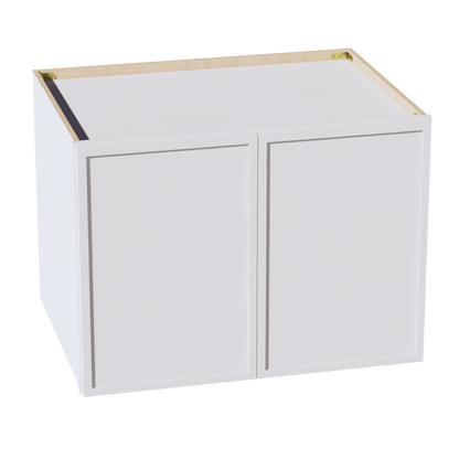 SF-W332424: Frost White Slim Shaker 33"W x 24"H x 24"D 2 Doors & 1 Shelf Standard Bridge Wall Cabinet