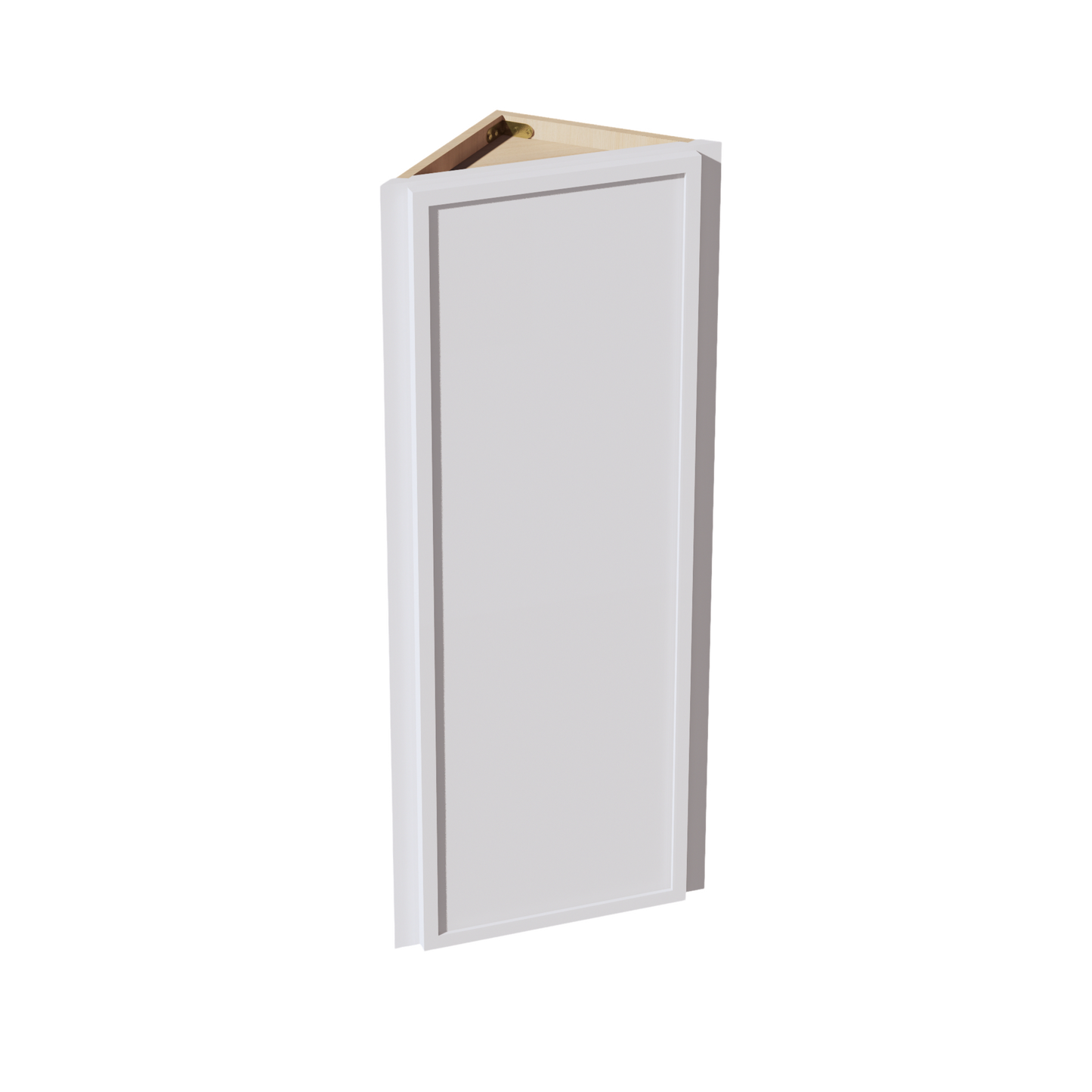 SF-WAE1242: Frost White Slim Shaker 12"W x 42"H x 12"D 1 Door & 3 Shelves Wall Angle End Cabinet