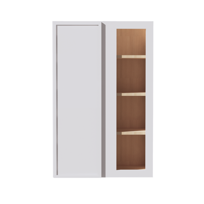 SF-WBC2742: Frost White Slim Shaker 27"W x 42"H 1 Door & 2 Shelves Wall Blind Corner Cabinets