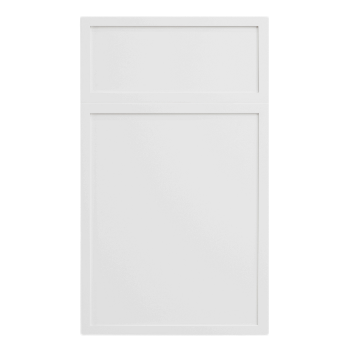 SF-W3315: Frost White Slim Shaker 33"W x 15"H 2 Doors Standard Wall Bridge Cabinet