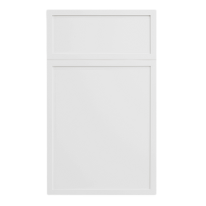 SF-W3315: Frost White Slim Shaker 33"W x 15"H 2 Doors Standard Wall Bridge Cabinet