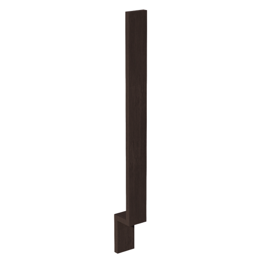 SM-BF3: Mocha Brown Slim Shaker 3"W Base Cabinet Filler