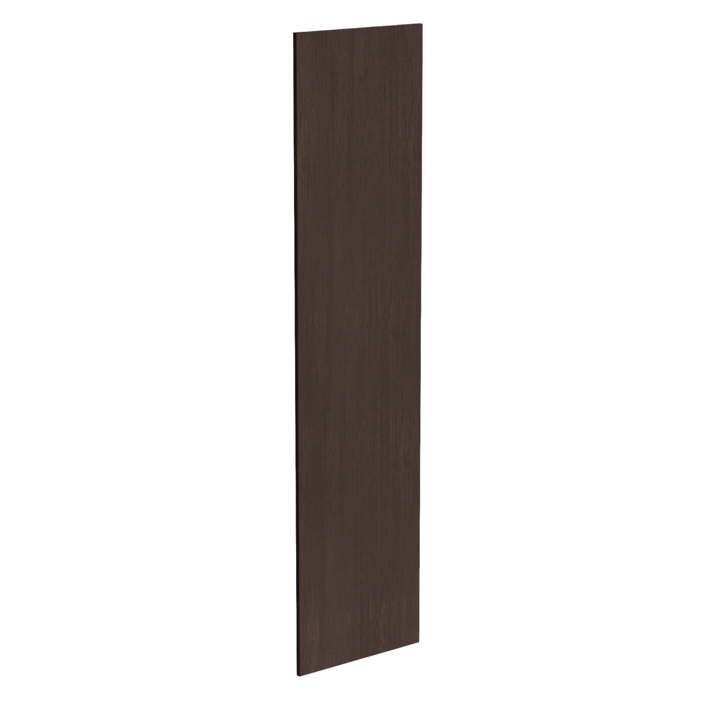 SM-BP2496-3/4: Mocha Brown Slim Shaker 24"W x 96"H x 3/4"D Base End Skin Panel