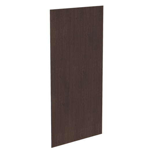 SM-BP4896-1/4: Mocha Brown Slim Shaker 48"W x 96"H x 1/4"D Base End Skin Panel