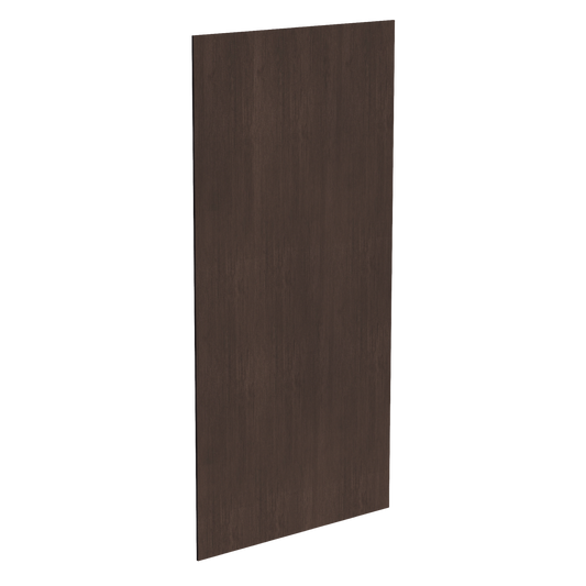 SM-BP4896-1/2: Mocha Brown Slim Shaker 48"W x 96"H x 1/2"D Base End Skin Panel