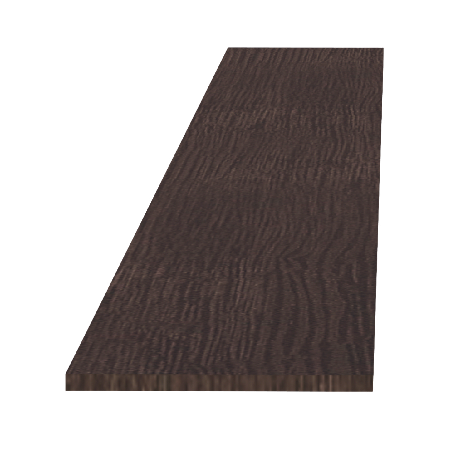 SM-TK8: Mocha Brown Slim Shaker 96"W x 4-1/2"H x 1/4"D Toe Kick Plate