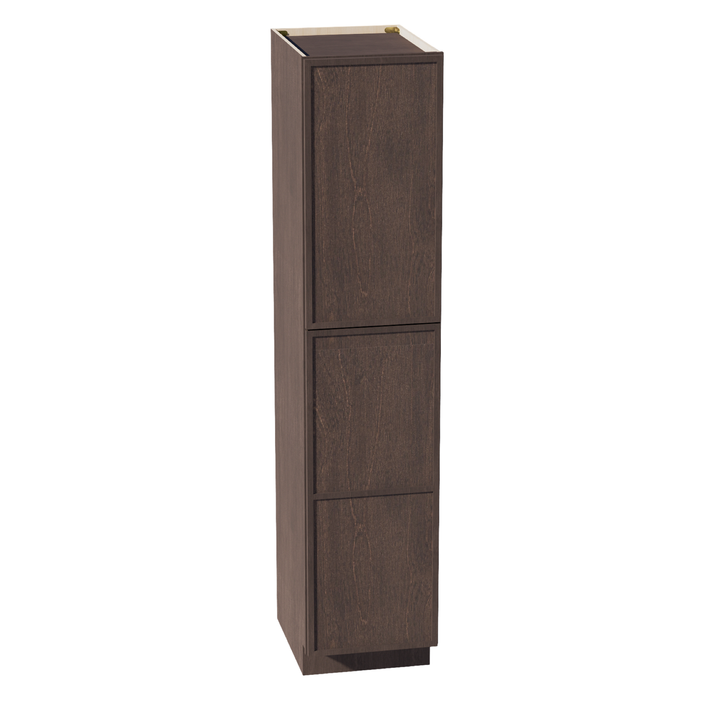 SM-TP1884: Mocha Brown Slim Shaker 18"W x 84"H x 24"D 2 Doors & 5 Shelves Tall Shelf Pantry Cabinets