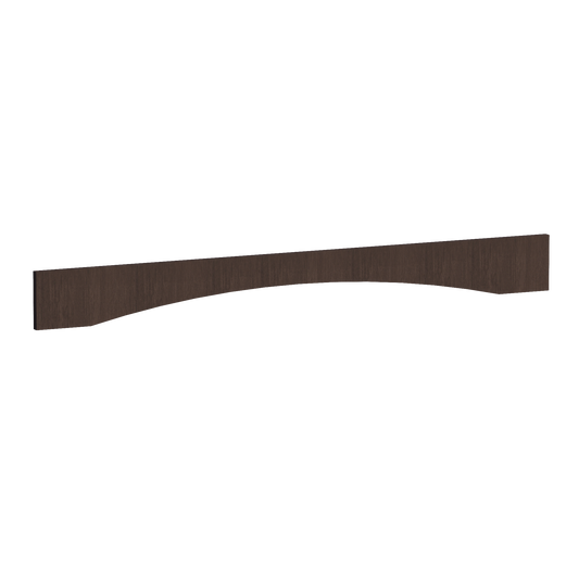 SM-VAR54: Mocha Brown Slim Shaker 54"W x 5-1/2"H x 3/4"D Arched Valance