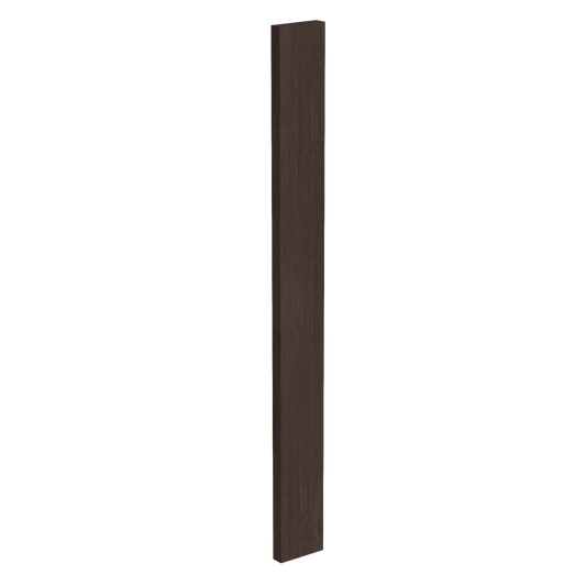 SM-WF330: Mocha Brown Slim Shaker 03"W x 30"H Wall Cabinet Filler