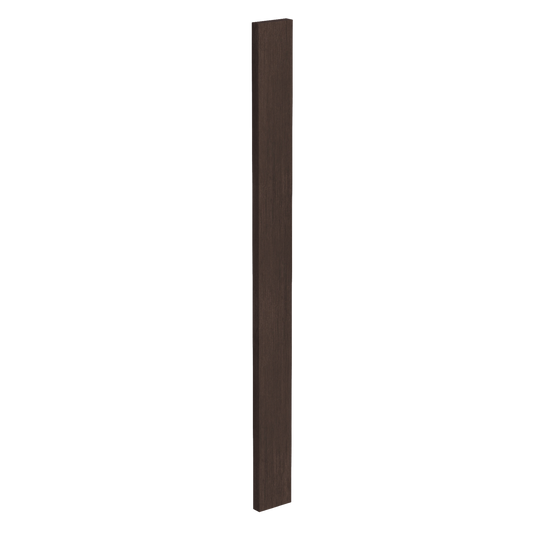 SM-WF336: Mocha Brown Slim Shaker 03"W x 36"H Wall Cabinet Filler