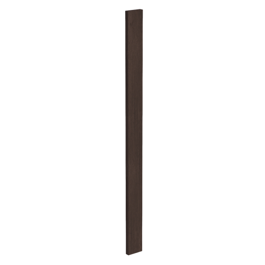 SM-WF342: Mocha Brown Slim Shaker 03"W x 42"H Wall Cabinet Filler