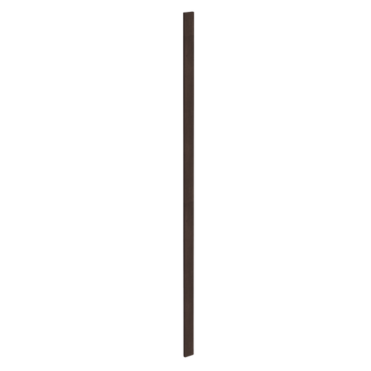 SM-WF396: Mocha Brown Slim Shaker 03"W x 96"H Wall Cabinet Filler