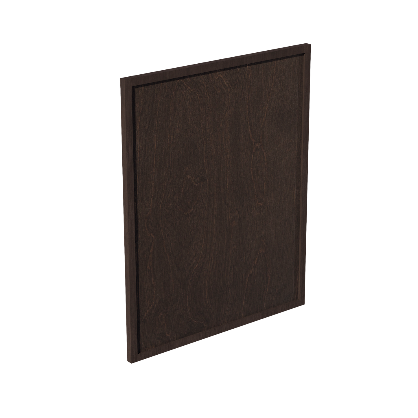 SM-WP-BASE: Mocha Brown Slim Shaker 23-1/2"W x 29-1/2"H x 3/4"D Wainscot Panel Base