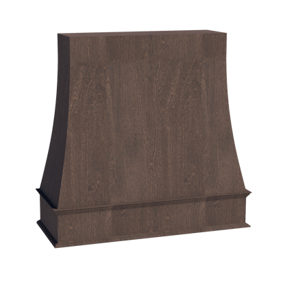 SM-WRH4848: Mocha Brown Slim Shaker 48"W x 48"H Wood Wall Mounted Range Hoods