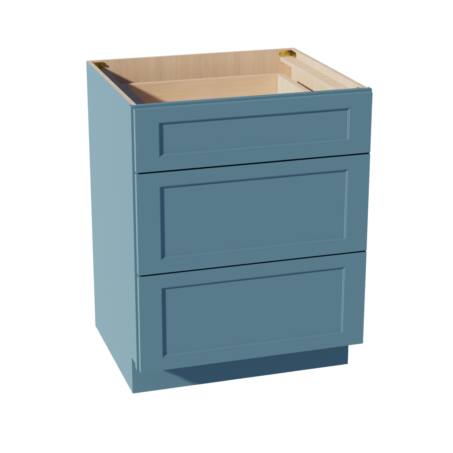 TG-DB27: Soft Green Shaker 27" 3 Drawers Base Cabinet