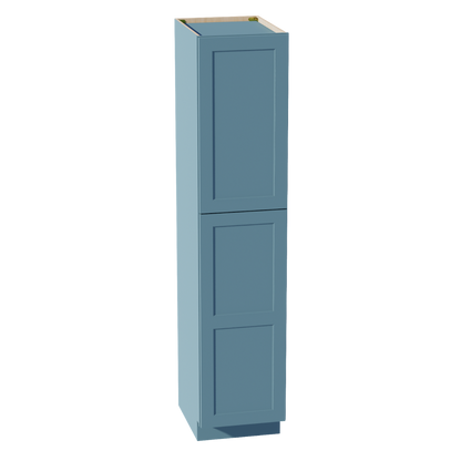 TG-TP1884: Soft Green Shaker 18"W x 84"H x 24"D 2 Doors & 5 Shelves Tall Shelf Pantry Cabinets