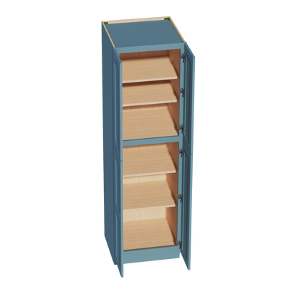 TG-TP2484: Soft Green Shaker 24"W x 84"H x 24"D 5 Door & 5 Shelves Tall Shelf Pantry Cabinets