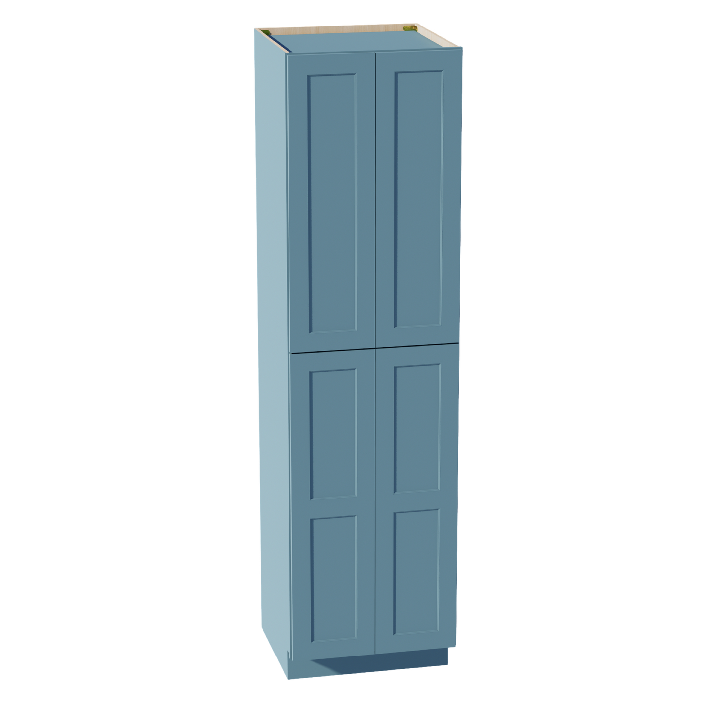 TG-TP2490: Soft Green Shaker 24"W x 90"H x 24"D 4 Door & 5 Shelves Tall Shelf Pantry Cabinets