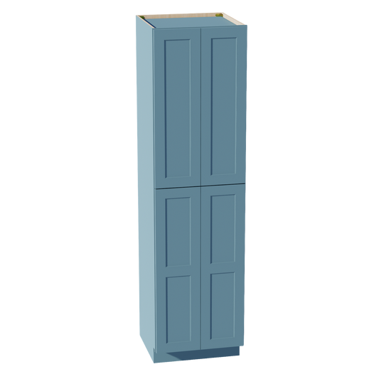 TG-TP2490: Soft Green Shaker 24"W x 90"H x 24"D 4 Door & 5 Shelves Tall Shelf Pantry Cabinets